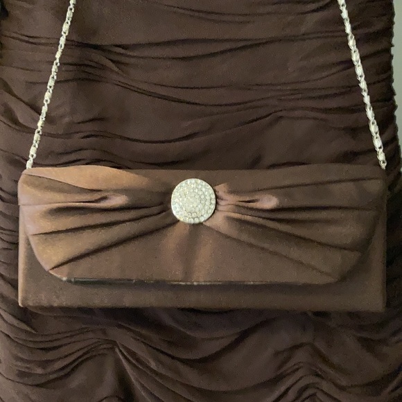 Brown CM Couture Gown Fitted size 4 - Picture 7 of 8